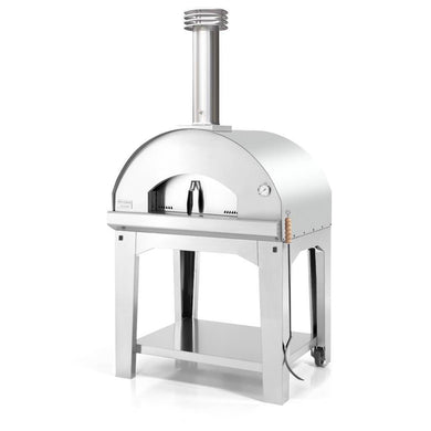 Fontana Fontana Toscano Mangiafuco Wood Fired Oven Stainless Steel Including Trolley - Creative Outdoor Living