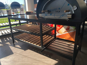 Castori pizza oven table with clementi 60cm family oven - Castori forni - Creative Outdoor Living