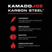 Load image into Gallery viewer, Kamado joe karbon steel classic joe griddle - Kamado Joe - Creative Outdoor Living