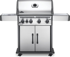 Napoleon Rogue XT 525 LPG, stainless with IR side burner and high lid - Creative Outdoor Living
